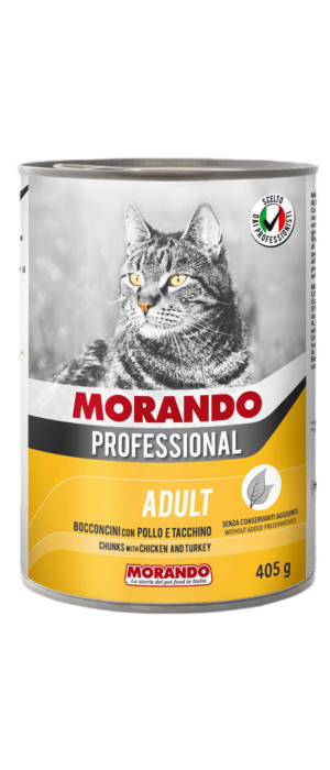 MORANDO KEDİ KONSERVE TAVUK & HİNDİLİ 400 GR MORANDO KEDİ KONSERVE TAVUK & HİNDİLİ 400 GR