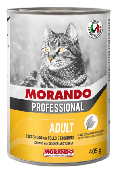 MORANDO KEDİ KONSERVE TAVUK & HİNDİLİ 400 GR