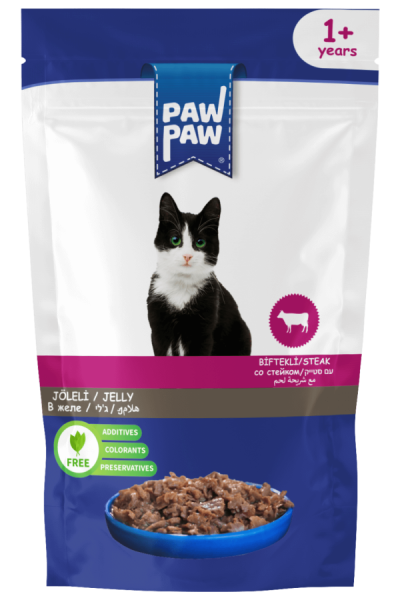 PAW PAW POUCH BİFTEKLİ 85 GR