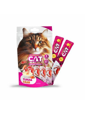 EUROGOLD CAT SIVI KEDİ ÖDÜLÜ TON - YENGEÇ 5 X 15 GR - 12'Lİ .5
