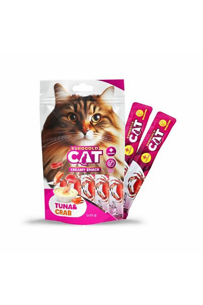 EUROGOLD CAT SIVI KEDİ ÖDÜLÜ TON - YENGEÇ 5 X 15 GR - 12'Lİ .5 EUROGOLD CAT SIVI KEDİ ÖDÜLÜ TON - YENGEÇ 5 X 15 GR - 12'Lİ .5