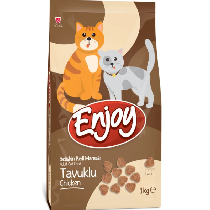 ENJOY KAPALI KEDİ MAMASI 1 KG -15'Lİ .3