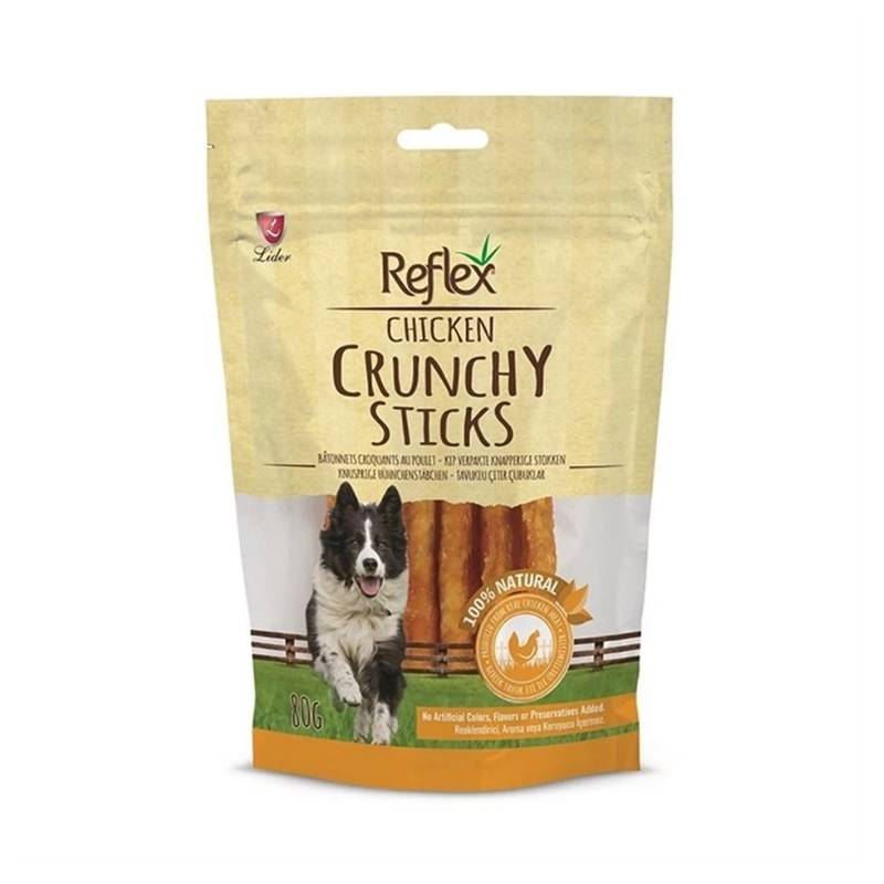 REFLEX KÖPEK TAVUK PARÇALI ÇITIR ÇUBUK 80 GR
