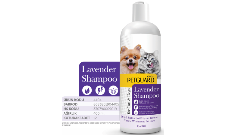PETGUARD KEDİ ŞAMPUAN LAVANTA KOKULU 400 ML