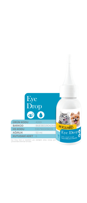 PETGUARD GÖZ LOSYONU KEDİ KÖPEK 50ML