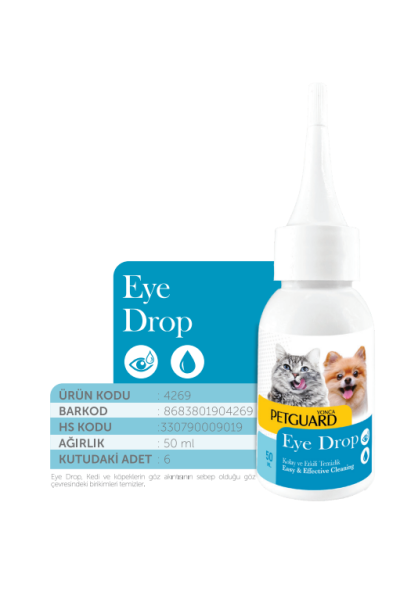 PETGUARD GÖZ LOSYONU KEDİ KÖPEK 50ML