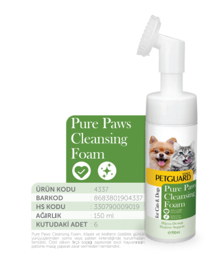 PETGUARD PATİ TEMİZLEME KÖPÜĞÜ KEDİ KÖPEK 150 ML