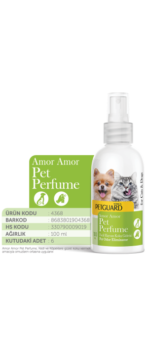 PETGUARD AMOR AMOR KEDİ KÖPEK PARFÜM 100 ML PETGUARD AMOR AMOR KEDİ KÖPEK PARFÜM 100 ML