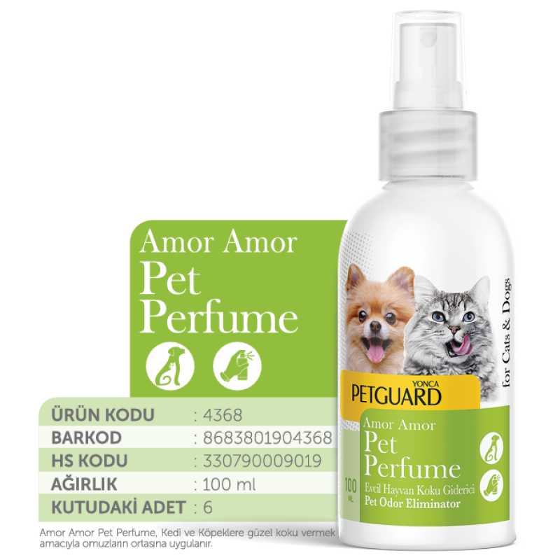 PETGUARD AMOR AMOR KEDİ KÖPEK PARFÜM 100 ML