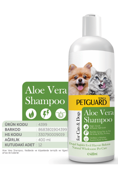 PETGUARD ALOE VERA SIVI ŞAMPUAN KEDİ KÖPEK 400ML