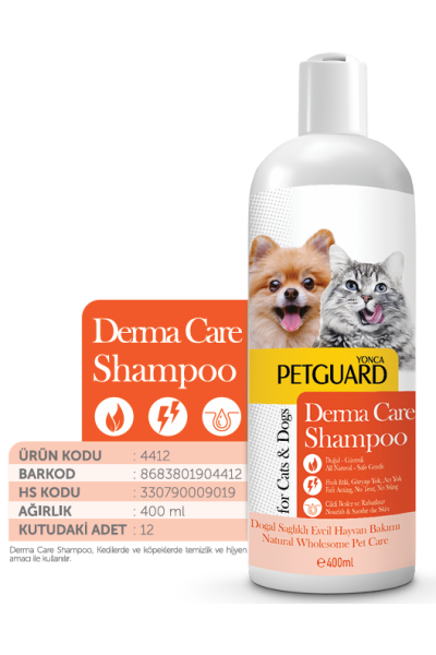 PETGUARD DERMA CARE SIVI ŞAMPUAN KEDİ KÖPEK 400ML