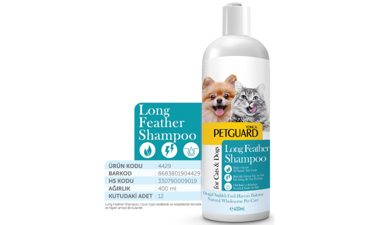 PETGUARD UZUN TÜY SIVI ŞAMPUAN KEDİ KÖPEK 400ML