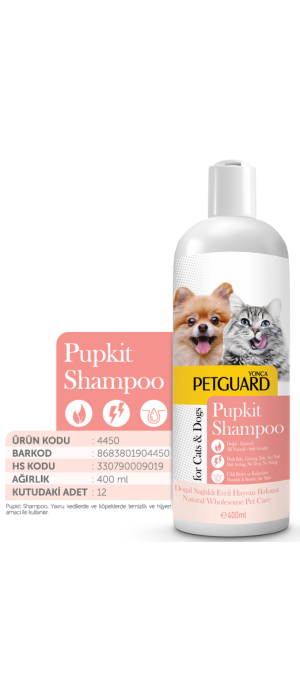 PETGUARD PUPKİT SIVI ŞAMPUAN KEDİ KÖPEK 400ML PETGUARD PUPKİT SIVI ŞAMPUAN KEDİ KÖPEK 400ML