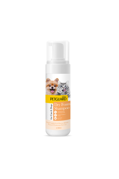 PETGUARD VANİLYA KURU KÖPÜK ŞAMPUAN KEDİ KÖPEK 200ML PETGUARD VANİLYA KURU KÖPÜK ŞAMPUAN KEDİ KÖPEK 200ML