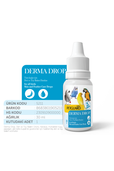 PETGUARD KUŞ VİT DERMA SUPPORT 30ML