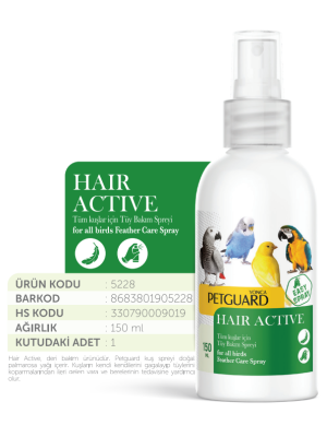 PETGUARD KUŞ VİT HAİR ACTİVE 150ML