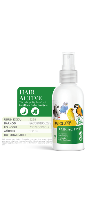 PETGUARD KUŞ VİT HAİR ACTİVE 150ML