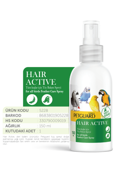 PETGUARD KUŞ VİT HAİR ACTİVE 150ML
