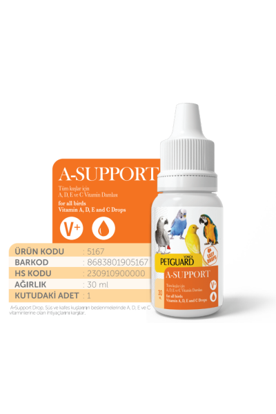 PETGUARD KUŞ VİT AST- SUPPORT 30ML