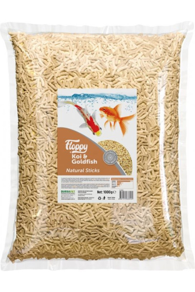 FLP035-FLOPPY GOLDFISH NATURAL STICKS 1KG