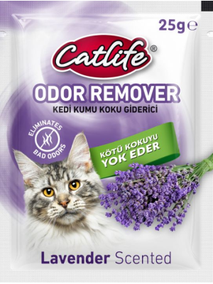 CATLİFE KEDİ KUMU KOKU GİDERİCİ LAVANTA 25GR 15Lİ
