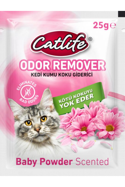 CATLİFE KEDİ KUMU KOKU GİDERİCİ BEBEK PUDRALI 25GR 15Lİ CATLİFE KEDİ KUMU KOKU GİDERİCİ BEBEK PUDRALI 25GR 15Lİ