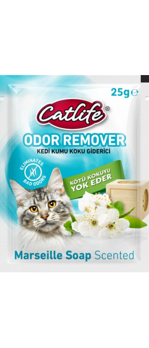 CATLİFE KEDİ KUMU KOKU GİDERİCİ MARSİLYA SABUNLU 25GR 15Lİ CATLİFE KEDİ KUMU KOKU GİDERİCİ MARSİLYA SABUNLU 25GR 15Lİ