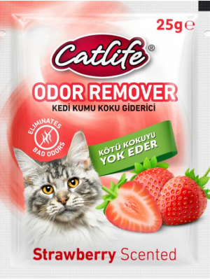 CATLİFE KEDİ KUMU KOKU GİDERİCİ ÇİLEKLİ 25GR 15Lİ