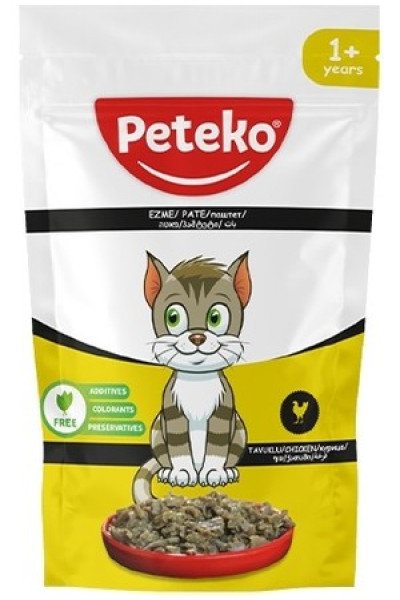 PETEKO POUCH YAŞ MAMA TAVUK ETLİ - 24'LÜ .2