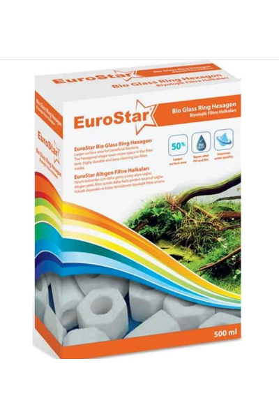 EUROSTAR BİO GLASS RİNG HEXAGAN 500 ML