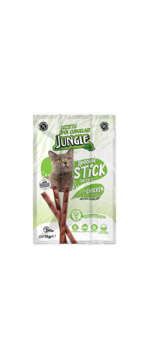 JUNGLE ÖDÜL MAMASI 3 LÜ STİCK TAVUK