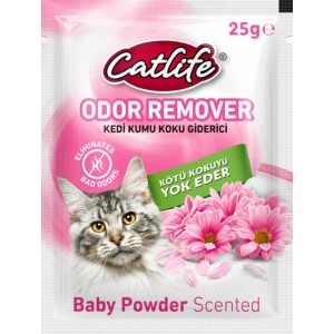 CATLİFE KEDİ KUMU KOKU GİDERİCİ BEBEK PUDRALI 25GR 15Lİ