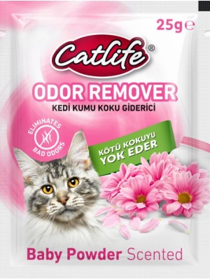 CATLİFE KEDİ KUMU KOKU GİDERİCİ BEBEK PUDRALI 25GR 15Lİ