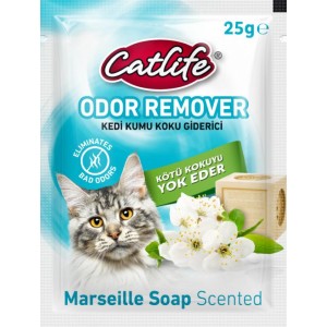 CATLİFE KEDİ KUMU KOKU GİDERİCİ MARSİLYA SABUNLU 25GR 15Lİ