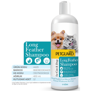 PETGUARD UZUN TÜY SIVI ŞAMPUAN KEDİ KÖPEK 400ML