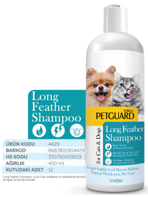 PETGUARD UZUN TÜY SIVI ŞAMPUAN KEDİ KÖPEK 400ML