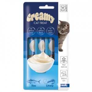 CREAMY TON BALIKLI KARİDESLİ KEDİ ÖDÜLÜ 4X15GR