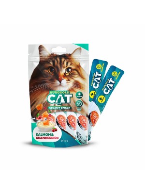 EUROGOLD CAT SIVI KEDİ ÖDÜLÜ SOMON - KIZILCIK 5 X 15 GR