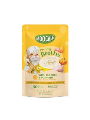 MOOCHİE ÇORBA KEDİ ÖDÜLÜ TAVUK-BALKABAĞI 40 GR MOOCHİE ÇORBA KEDİ ÖDÜLÜ TAVUK-BALKABAĞI 40 GR