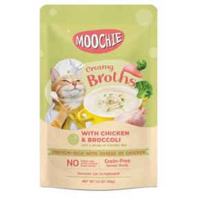 MOOCHİE ÇORBA KEDİ ÖDÜLÜ TAVUK-BROKOLİ 40 GR