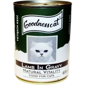 GOODNESS CAT KONSERVE KUZU ETLİ 400 GR