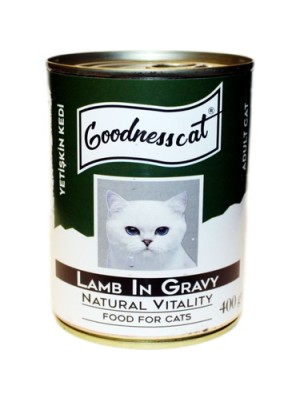 GOODNESS CAT KONSERVE KUZU ETLİ 400 GR
