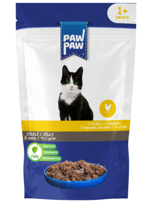PAW PAW POUCH TAVUK ETLİ 85 GR PAW PAW POUCH TAVUK ETLİ 85 GR