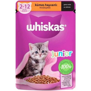 WHİSKAS POUCH KÜMES HAYVANLI JUNİOR 85 GR