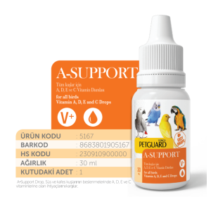 PETGUARD KUŞ VİT A SUPPORT 30ML
