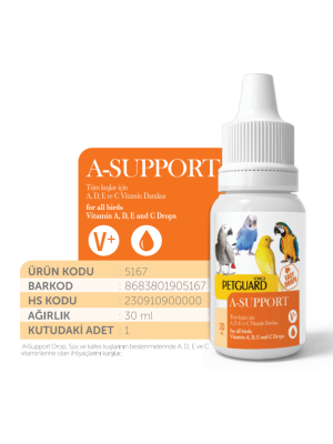 PETGUARD KUŞ VİT A SUPPORT 30ML
