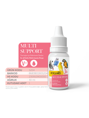 PETGUARD KUŞ VİT MULTİ- SUPPORT 30ML