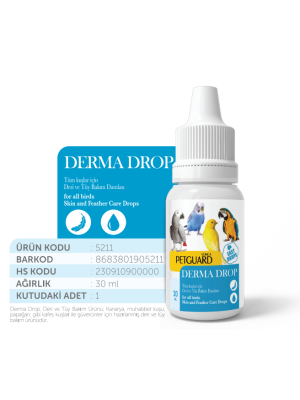 PETGUARD KUŞ VİT DERMA SUPPORT 30ML PETGUARD KUŞ VİT DERMA SUPPORT 30ML